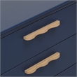 Safavieh Lovette 2 Drawer Wood Nightstand in Navy