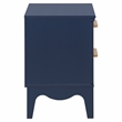 Safavieh Lovette 2 Drawer Wood Nightstand in Navy
