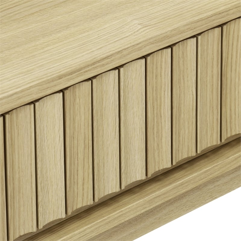 Safavieh Fidia 1 Drawer Wood Nightstand in Light Oak