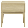 Safavieh Fidia 1 Drawer Wood Nightstand in Light Oak