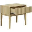 Safavieh Fidia 1 Drawer Wood Nightstand in Light Oak