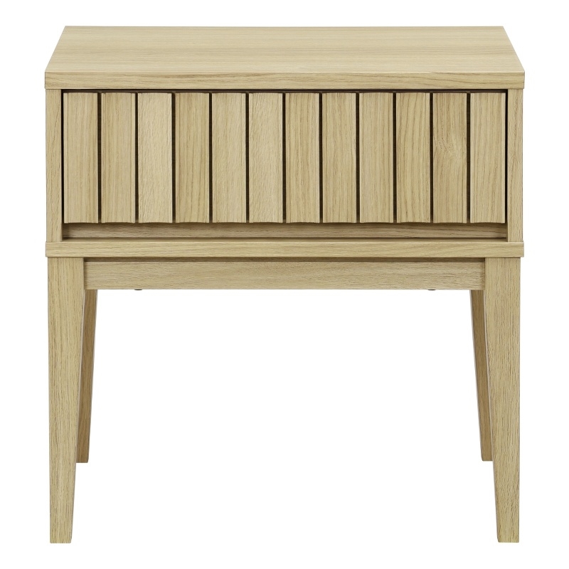 Safavieh Fidia 1 Drawer Wood Nightstand in Light Oak