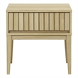 Safavieh Fidia 1 Drawer Wood Nightstand in Light Oak