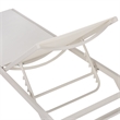 Safavieh Stanley Aluminum Chaise Lounge in White / White