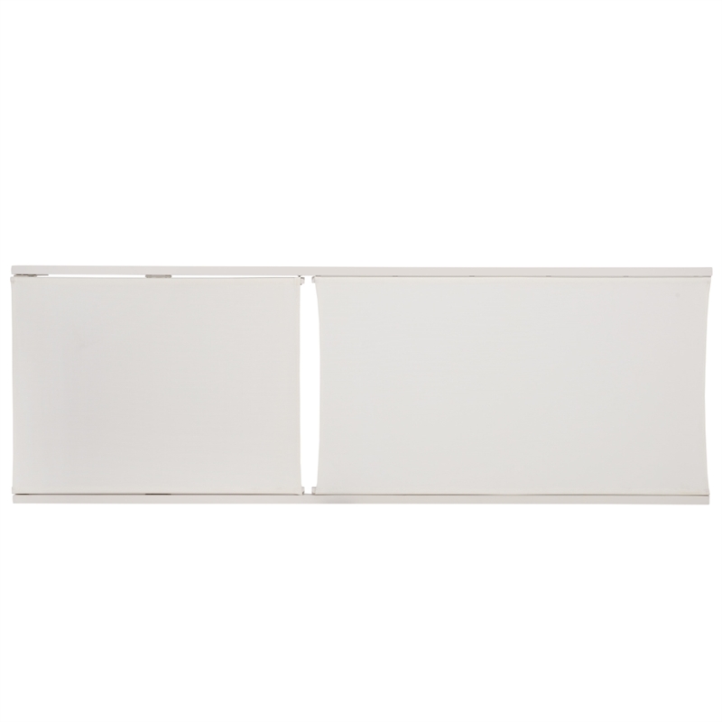 Safavieh Stanley Aluminum Chaise Lounge in White / White