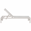 Safavieh Stanley Aluminum Chaise Lounge in White / White