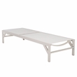 Safavieh Stanley Aluminum Chaise Lounge in White / White