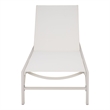 Safavieh Stanley Aluminum Chaise Lounge in White / White