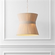 Safavieh Alora Rattan and Iron  Pendant in White