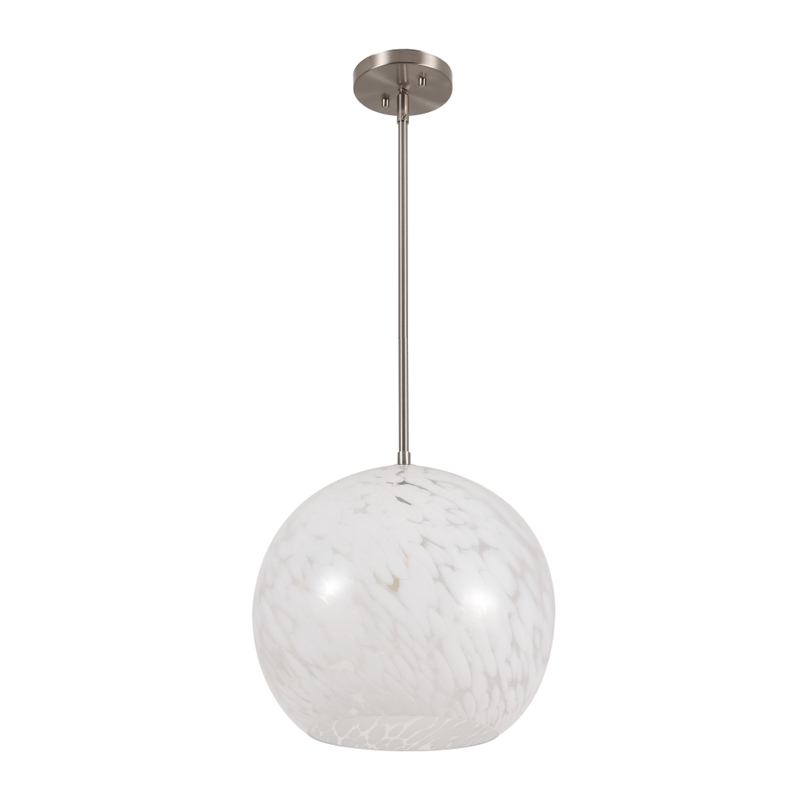 Safavieh Ines Pendant Glass and Iron in Nickel