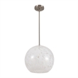 Safavieh Ines Pendant Glass and Iron in Nickel