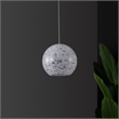 Safavieh Ines Pendant Glass and Iron in Nickel