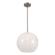 Safavieh Ines Pendant Glass and Iron in Nickel