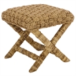 Safavieh Trishan Woven and Wood Stool  in Natural