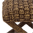 Safavieh Trishan Woven and Wood Stool  in Brown