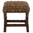 Safavieh Trishan Woven and Wood Stool  in Brown