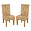 Safavieh Luz  Wood Dining Chair in Natural / Brown