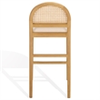 Safavieh Laylie Rattan and Wood Counter Stool  in Natural / White