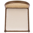 Safavieh Laylie Rattan and Wood Counter Stool in Medium Oak / White