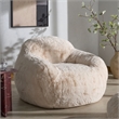 Safavieh Lorianna Fabric Bean Bag Chair in Cream