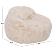 Safavieh Lorianna Fabric Bean Bag Chair in Cream