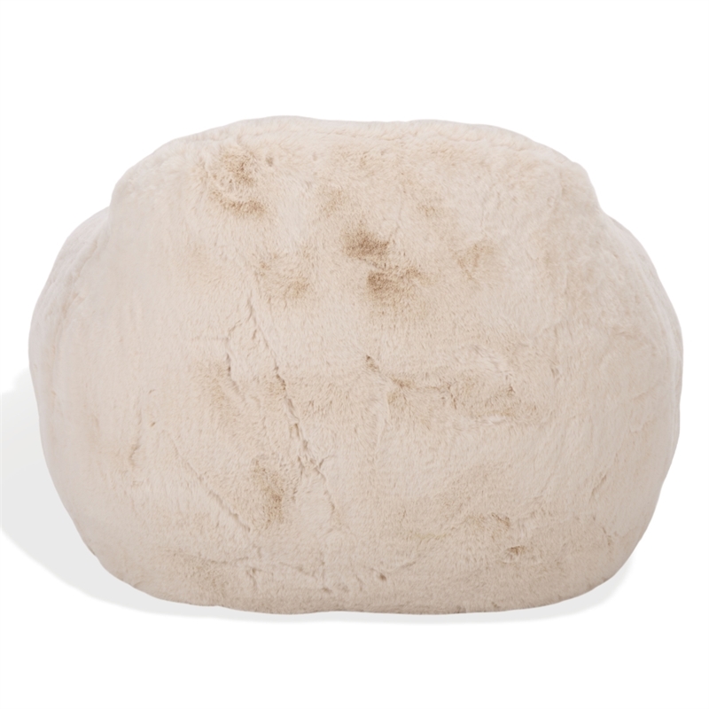 Safavieh Lorianna Fabric Bean Bag Chair in Cream