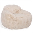 Safavieh Lorianna Fabric Bean Bag Chair in Cream