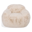 Safavieh Lorianna Fabric Bean Bag Chair in Cream