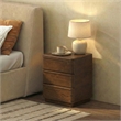 Safavieh Guillermo 3 Drawer Wood Nightstand in Walnut