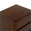 Safavieh Guillermo 3 Drawer Wood Nightstand in Walnut