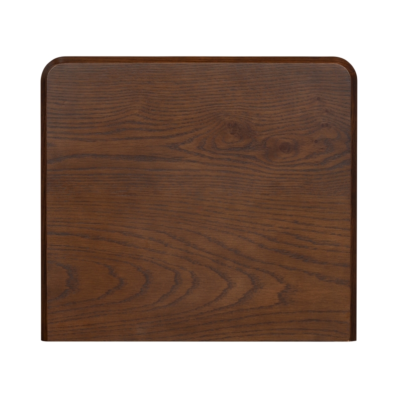 Safavieh Guillermo 3 Drawer Wood Nightstand in Walnut