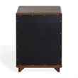 Safavieh Guillermo 3 Drawer Wood Nightstand in Walnut