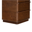 Safavieh Guillermo 3 Drawer Wood Nightstand in Walnut