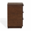 Safavieh Guillermo 3 Drawer Wood Nightstand in Walnut