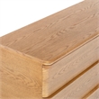 Safavieh Guillermo 6 Drawer Wood Dresser in Natural
