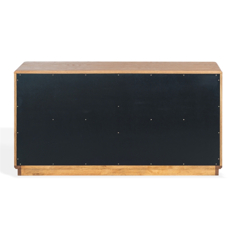 Safavieh Guillermo 6 Drawer Wood Dresser in Natural