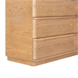 Safavieh Guillermo 6 Drawer Wood Dresser in Natural