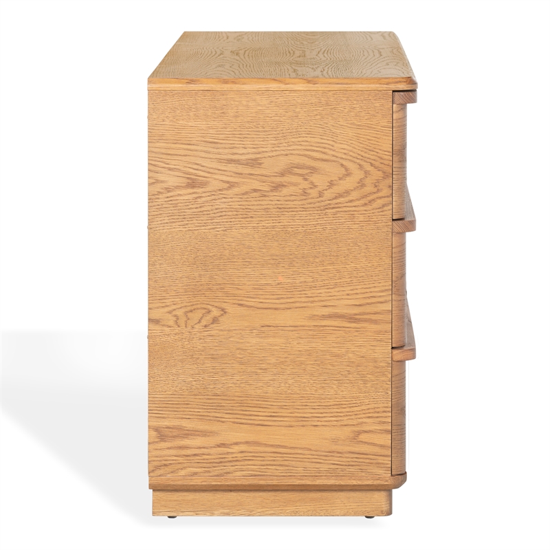 Safavieh Guillermo 6 Drawer Wood Dresser in Natural