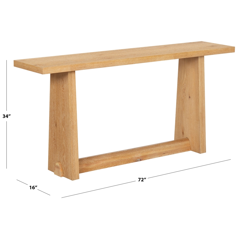 Safavieh Maliq Wood Console Table in Natural