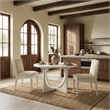 Safavieh Clarastella Round Wood Dining Table in White