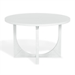Safavieh Clarastella Round Wood Dining Table in White