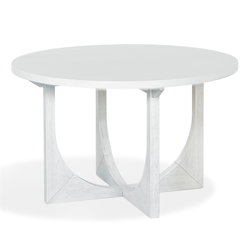 Safavieh Clarastella Round Wood Dining Table in White