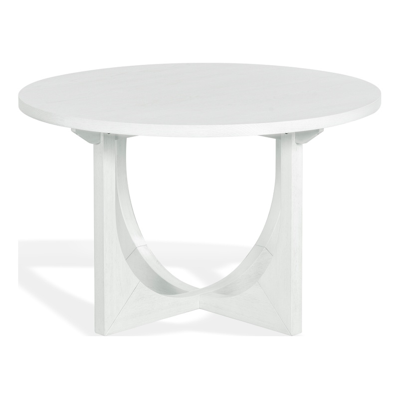 Safavieh Clarastella Round Wood Dining Table in White