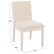 Safavieh Clarastella Wood Dining Chair  in White / Beige