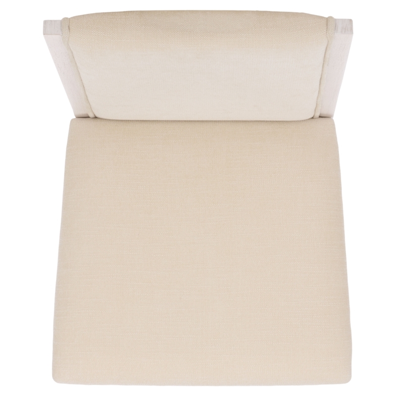 Safavieh Clarastella Wood Dining Chair  in White / Beige