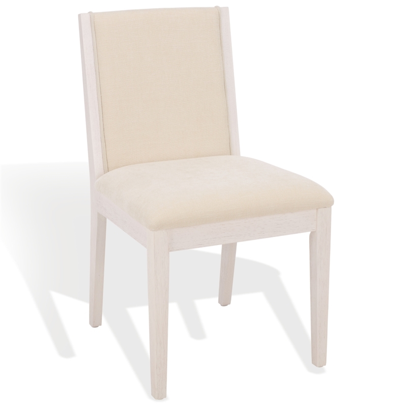 Safavieh Clarastella Wood Dining Chair  in White / Beige