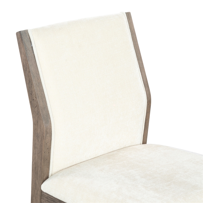 Safavieh Doriella Wood Dining Chair  in Walnut / Beige