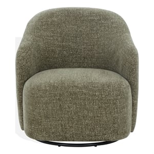 Safavieh Peitra Boucle Wood Accent Chair  in Olive