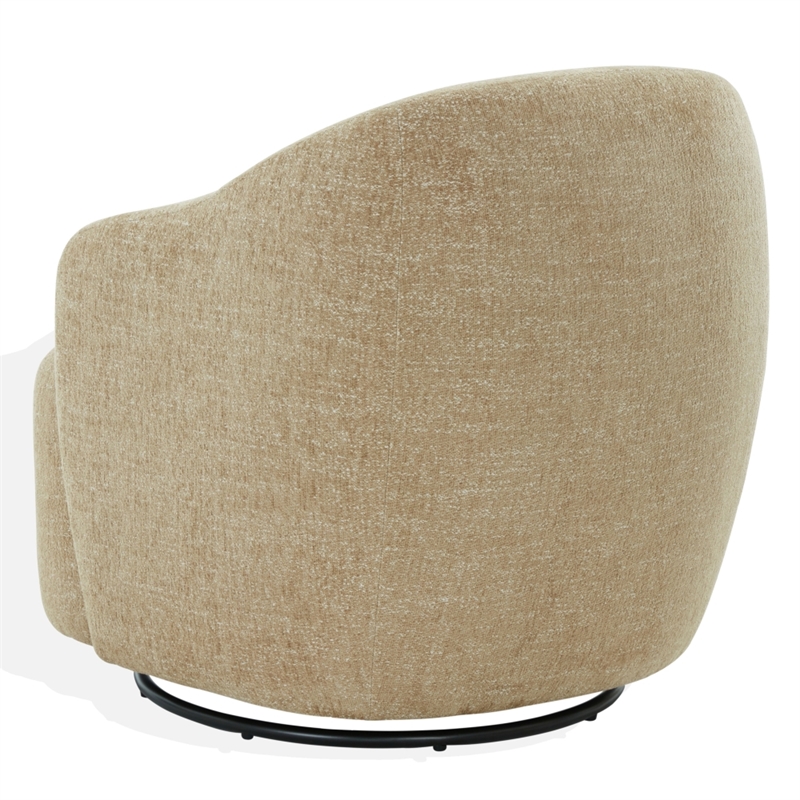 Safavieh Peitra Boucle Wood Accent Chair in Light Brown