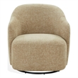 Safavieh Peitra Boucle Wood Accent Chair in Light Brown
